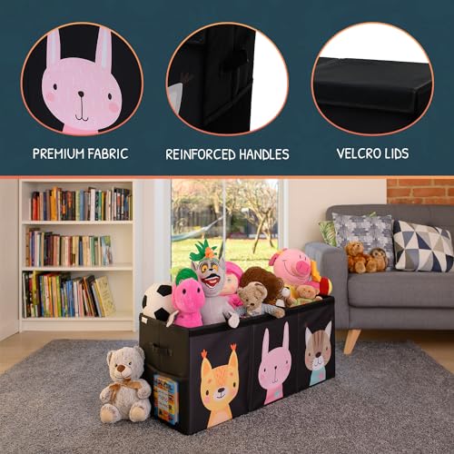 Extra Large Collapsible Toy Storage Organizer with Lid and Dividers M21690