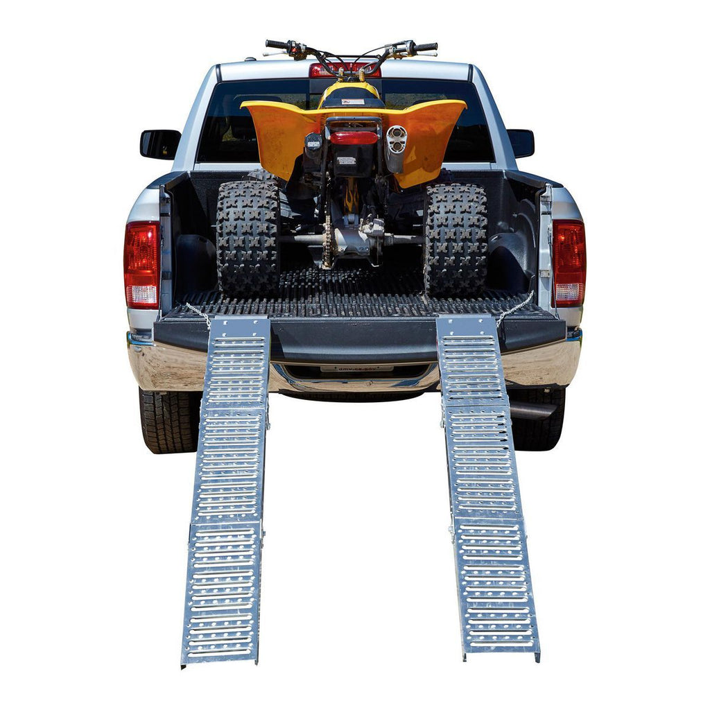 1000 lb. Capacity 9 in. x 72 in. Tri-Fold Loading Ramps, Set of Two J1424