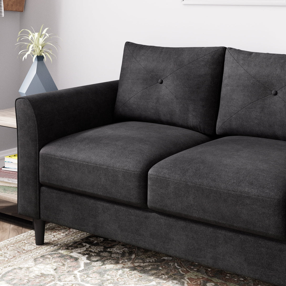 Black Sofa Couch E730