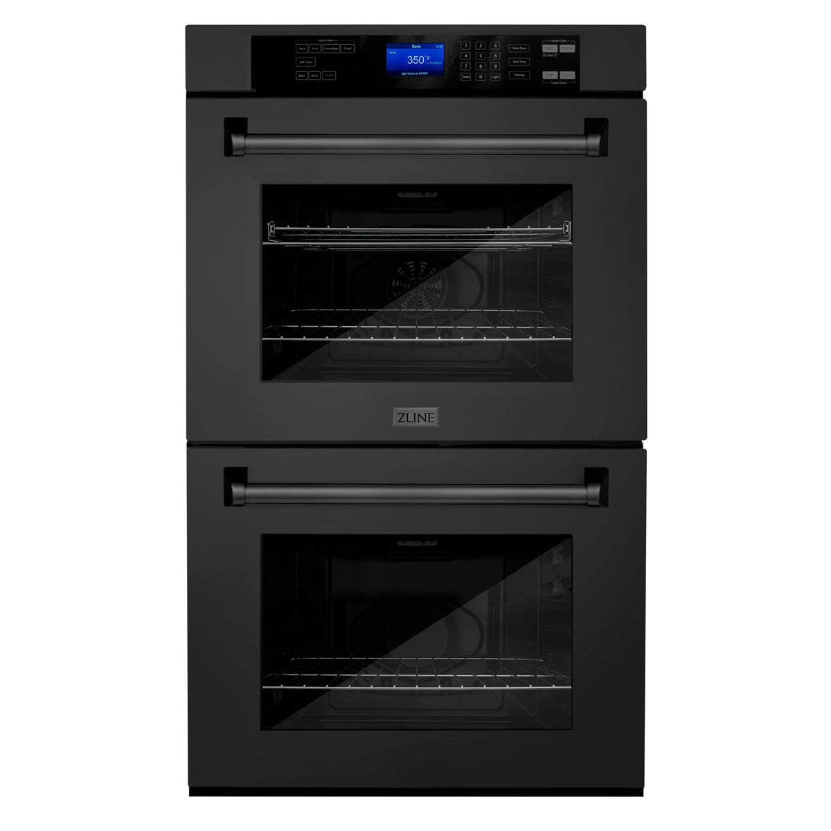30 in. Double Wall Oven Black Stainless Steel Self Cleaning K159