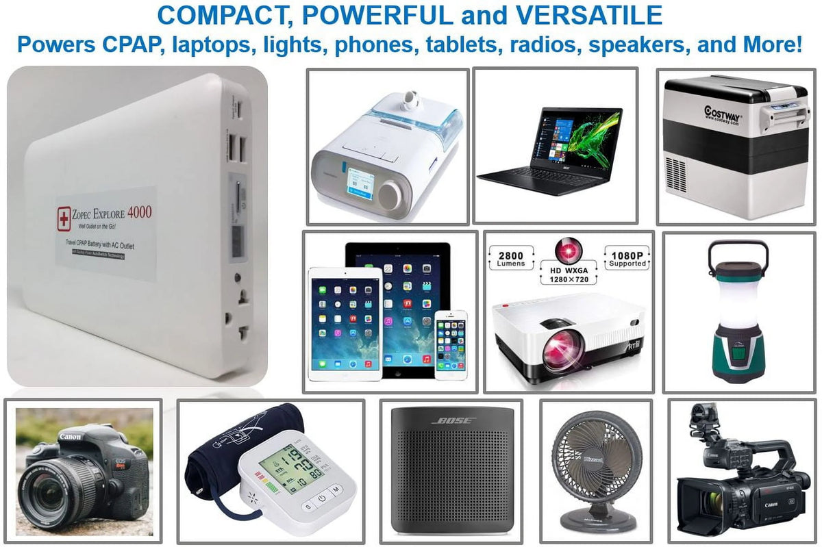 Travel CPAP Battery with Car Charger K316