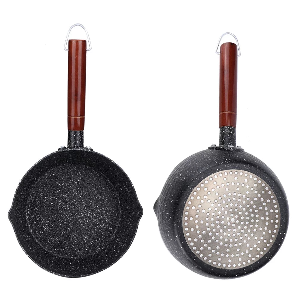 Olla de cocina antiadherente con mango de madera 18CM N84251