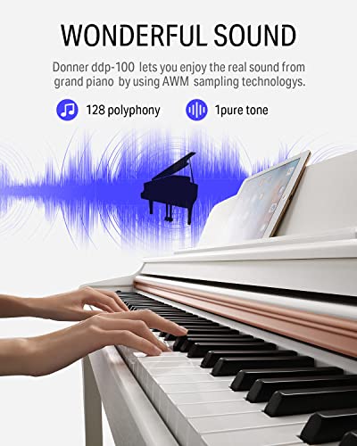 88-Key Weighted Action Digital Piano with Furniture Stand P7591
