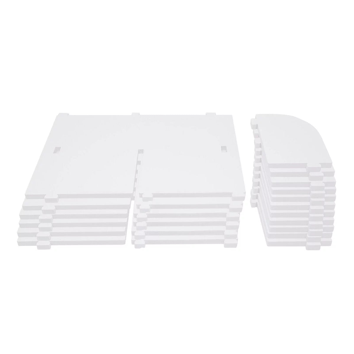 3 Tiers 360° Rotating Stackable Shelves Organizer White H38713