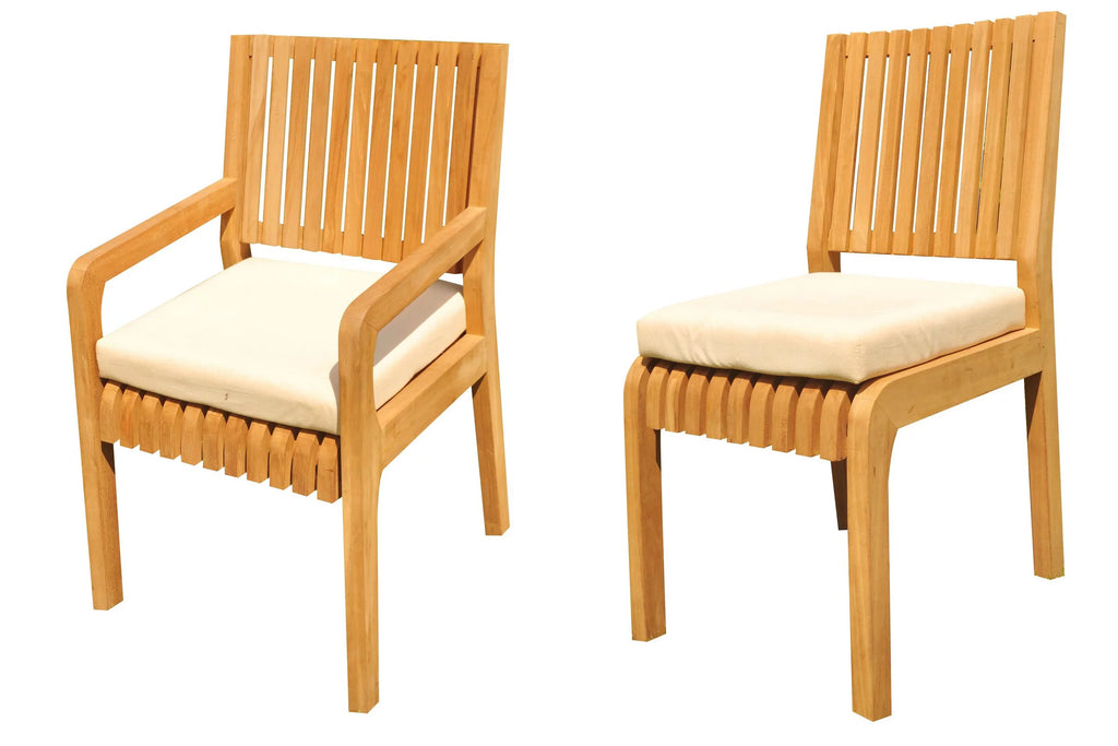 Grade-A Teak 8 Seater 9 Pc Dining Set A399