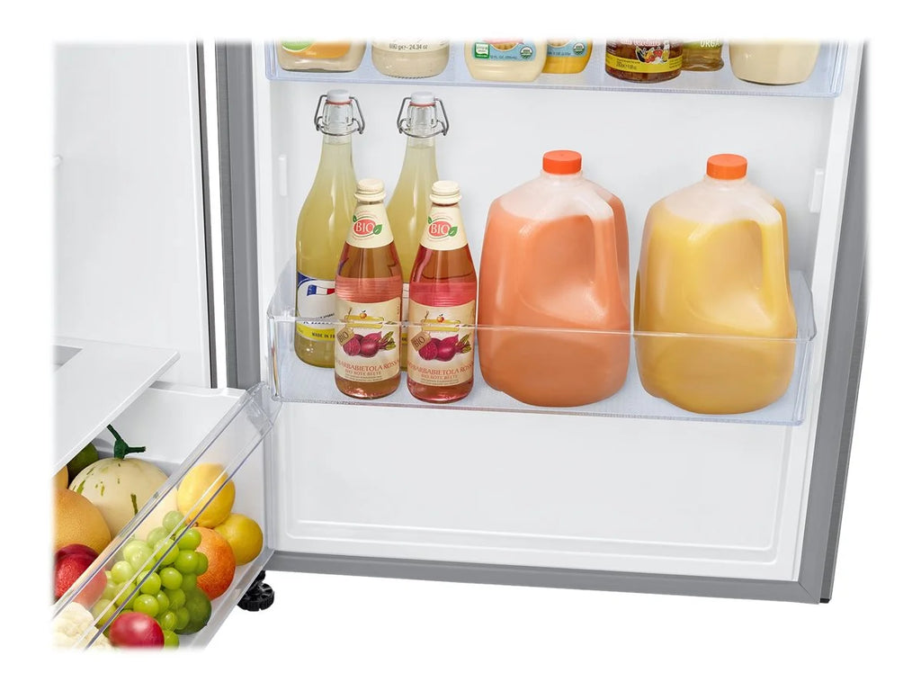Top Freezer Freestanding Refrigerator Black Stainless Steel Z473020