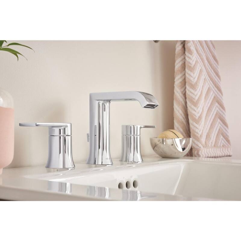 8 in. Widespread Double Handle Bathroom Faucet in Chrome M987363