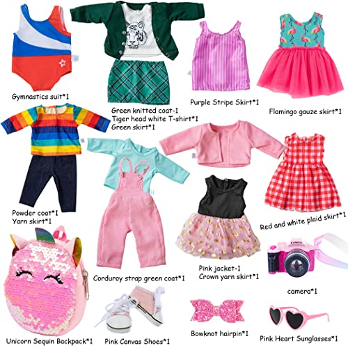 10 Sets 18 Inch Doll Clothes and Accessories T734