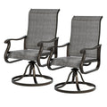 Set of 2 Swivel Outdoor Dining Chairs S331952