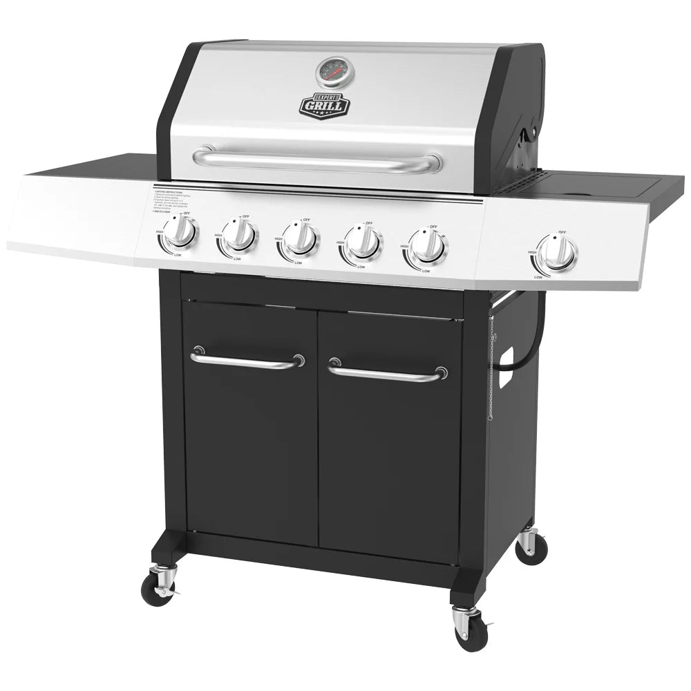 5 Burner Propane Gas Grill with Side Burner C5767