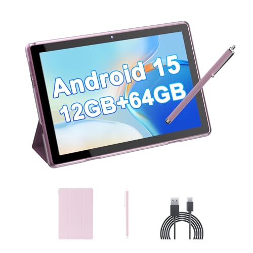 10" Android 15 Tablet 12 GB RAM 64GB ROM Black I215
