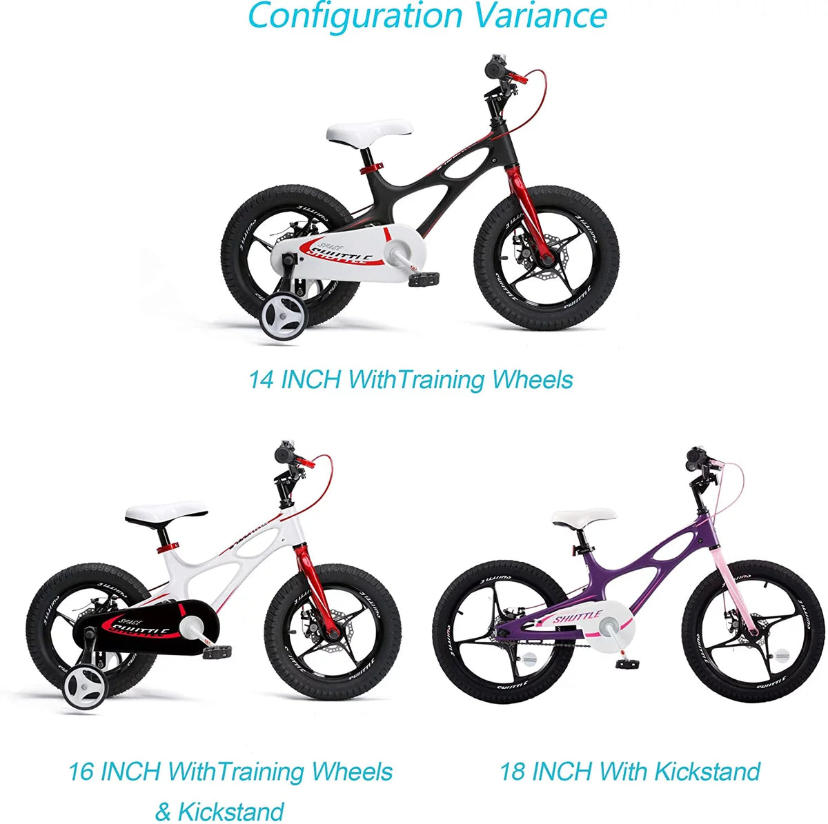 White 18 inch Kid's Bike N751328