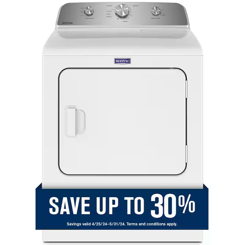 7.0 cu. ft. Vented Gas Dryer in White M57579