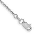 14 Karat White Gold 1.4mm Cable Chain Anklet R820