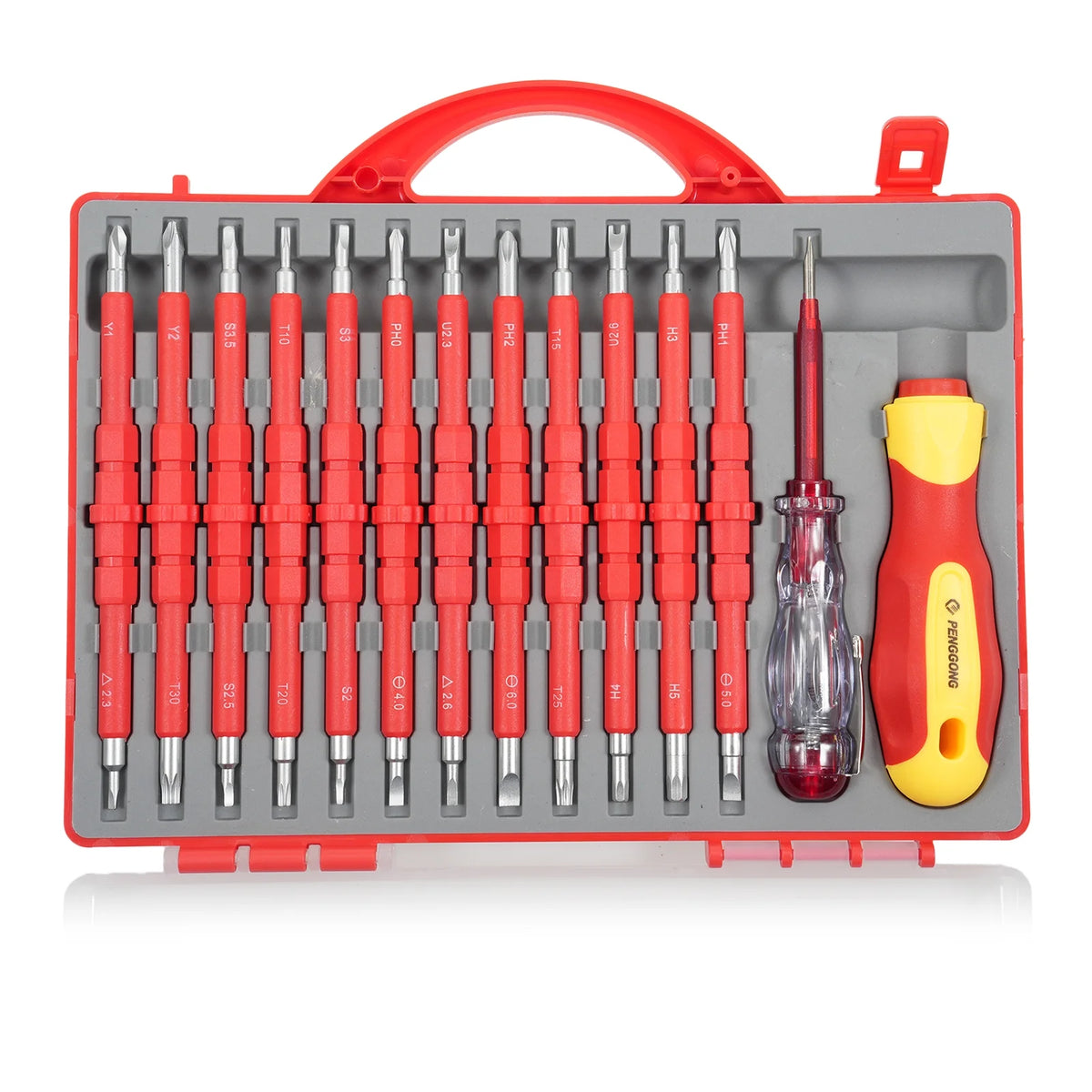 12 Pcs Screwdriver and Test Pencil Set Non-Slip Handle R463402