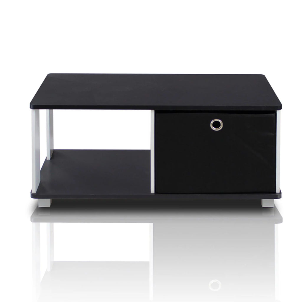 Black Coffee Table with Bin Drawer H91606