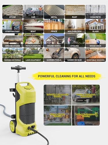 4800Psi 2.3Gpm Electric Pressure Washer with 4 Nozzles R7311