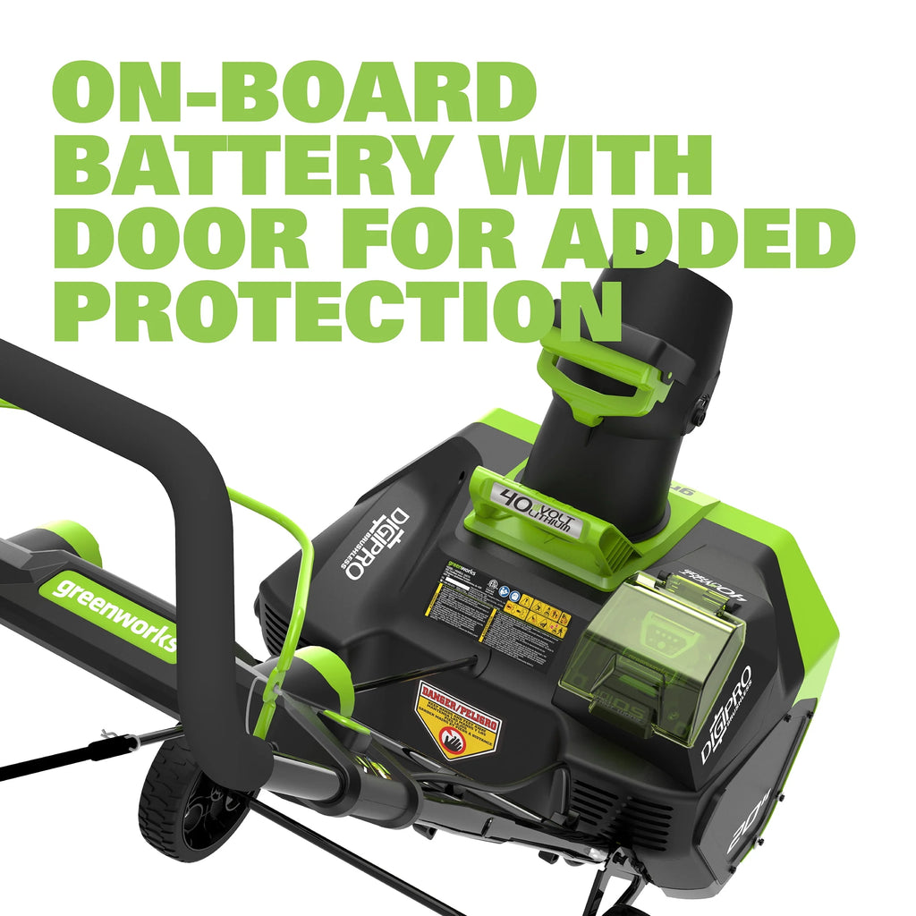 40V 20-inch Cordless Brushless Snow Blower with 4.0 Ah Battery and Charger H8436
