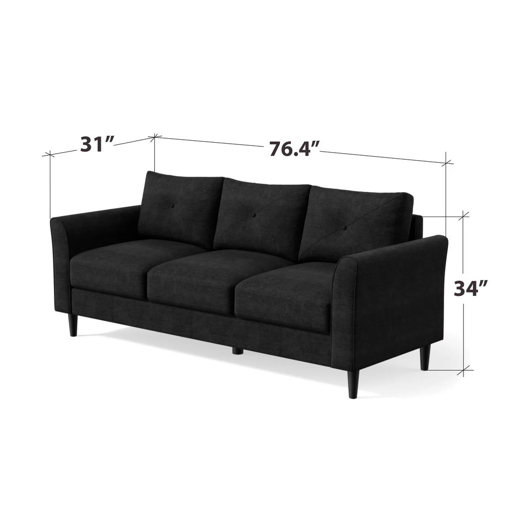Black Sofa Couch E730