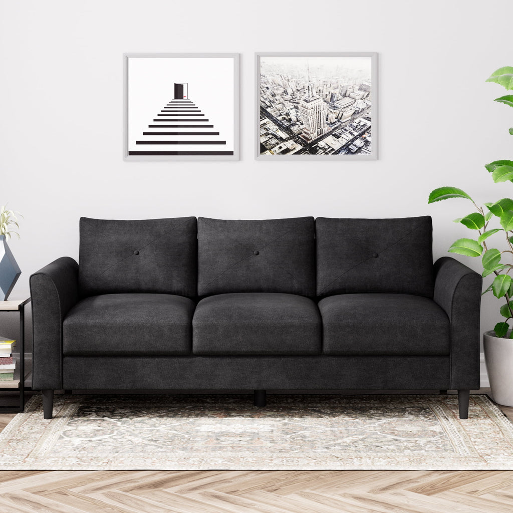 Black Sofa Couch E730
