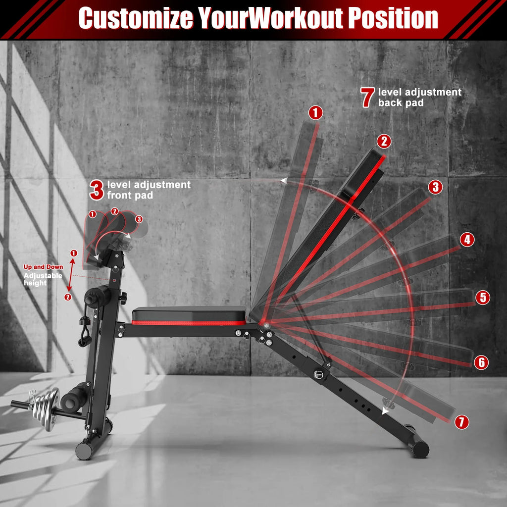 Adjustable Foldable Weight Bench H8382
