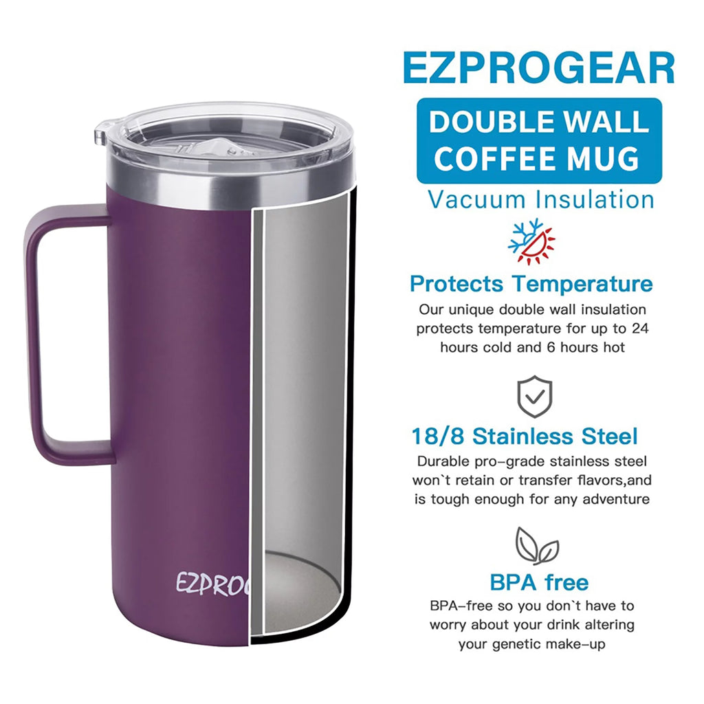 40 oz Stainless Steel Insulated Tumbler with Handle, Lid & Straws G644352