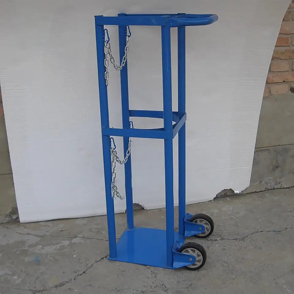 Rolling 2 Wheel Oxygen Tank Cylinder Cart Carrier H771