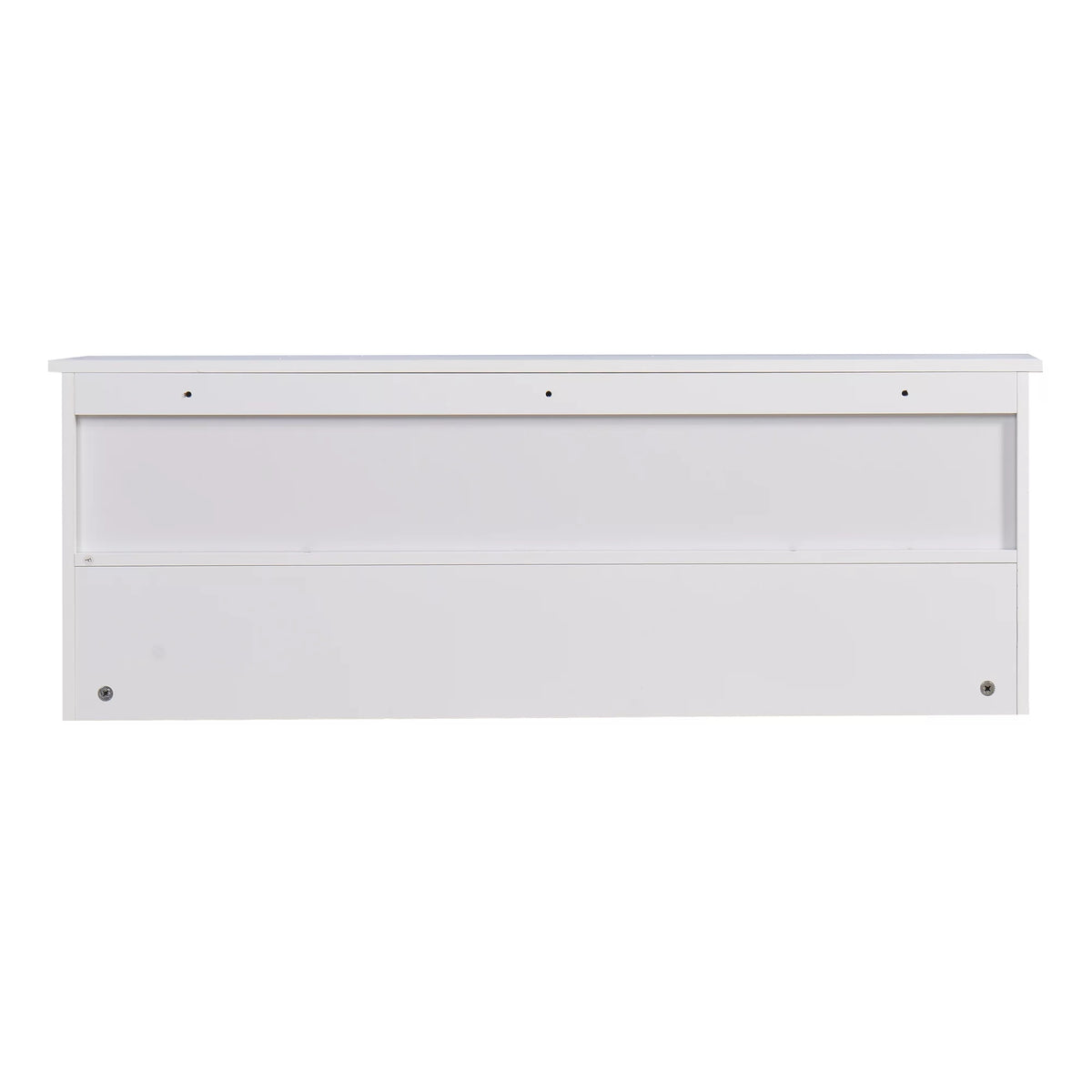 White Wall Mounted Coat Rack with 4 Dual Hooks H973835