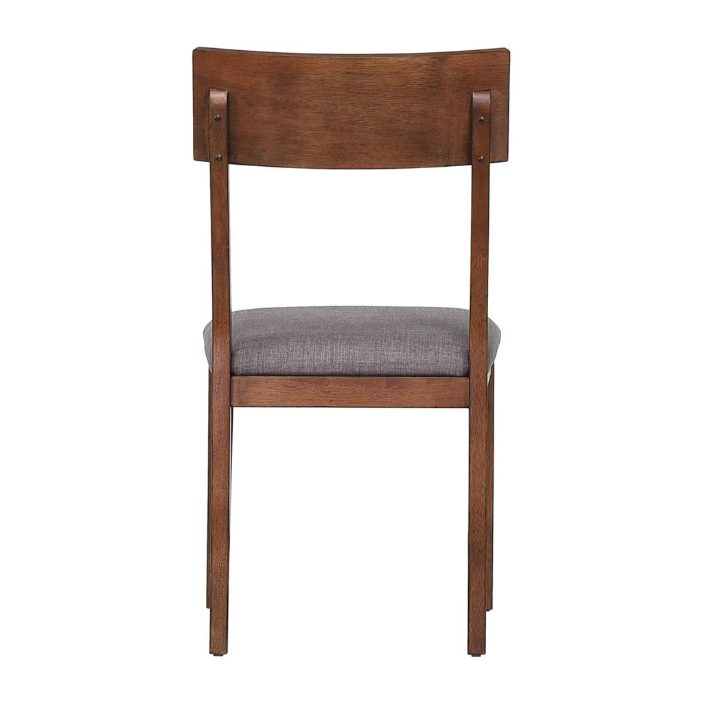 Mid Century Danish Walnut Upholstered Side Chair Set Of 2 Y8502