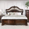Brown Cherry Solid Wood King Bed D14649