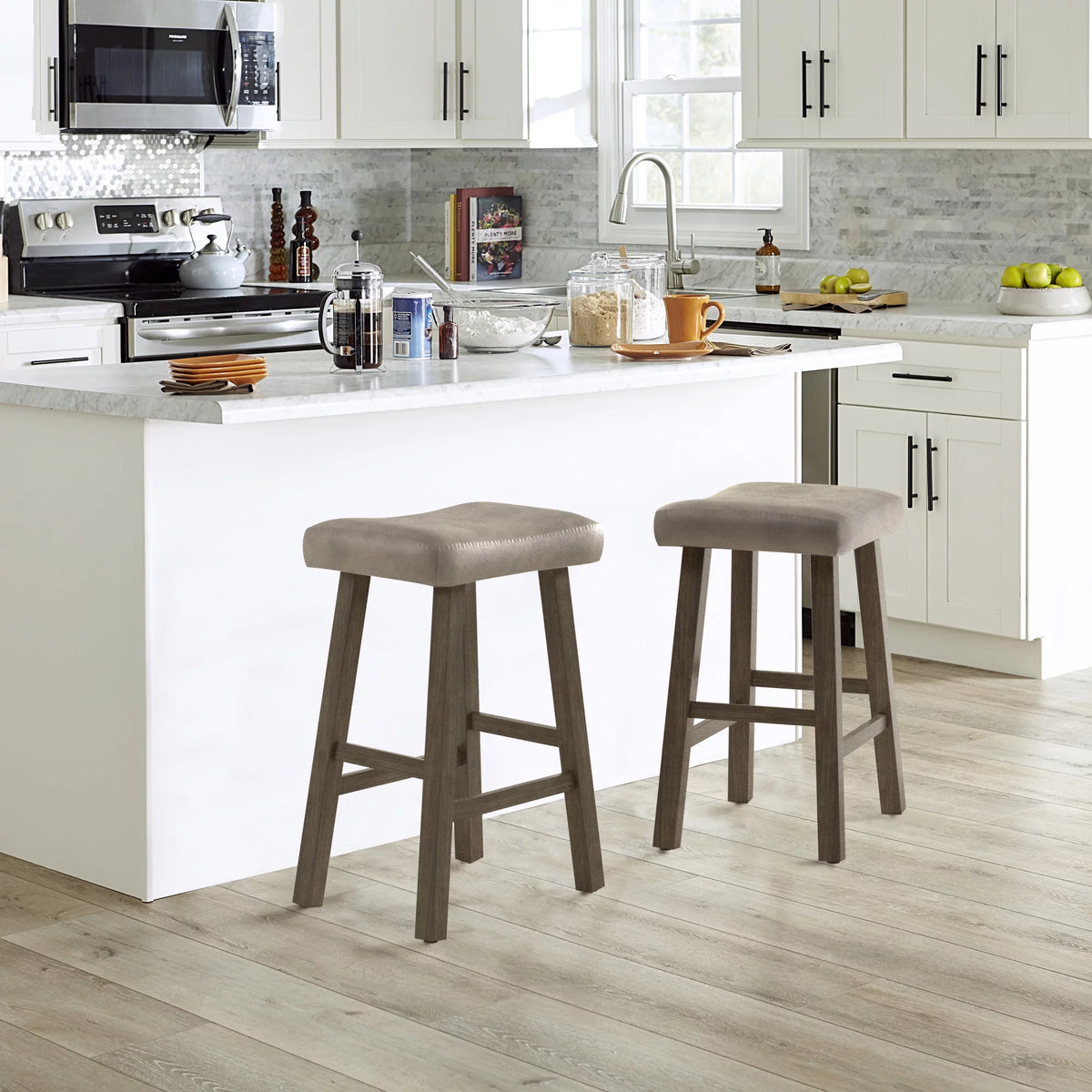 Backless Wood Counter Height Stool G619