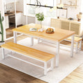 Dining Room Table Set with 2 Benches T748673