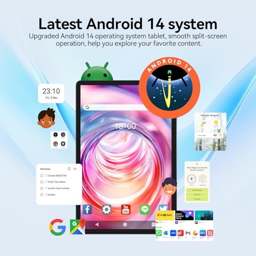 Android 14 Tablet 11 inch 128GB Octa-Core 8000mAh A420