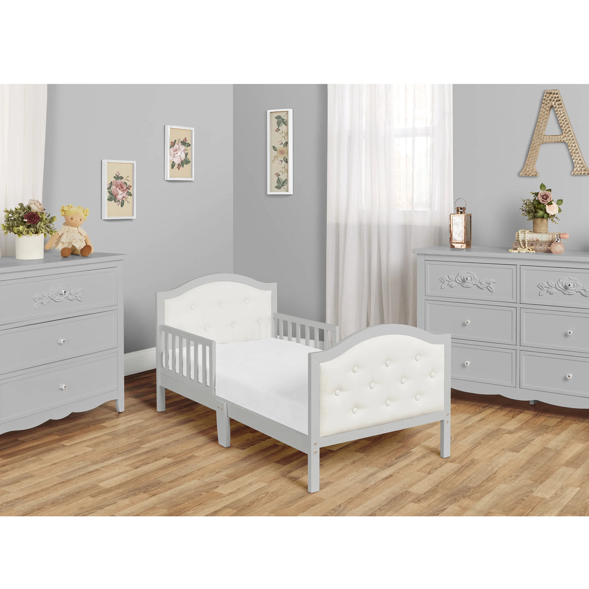 Grey Toddler Bed U6914