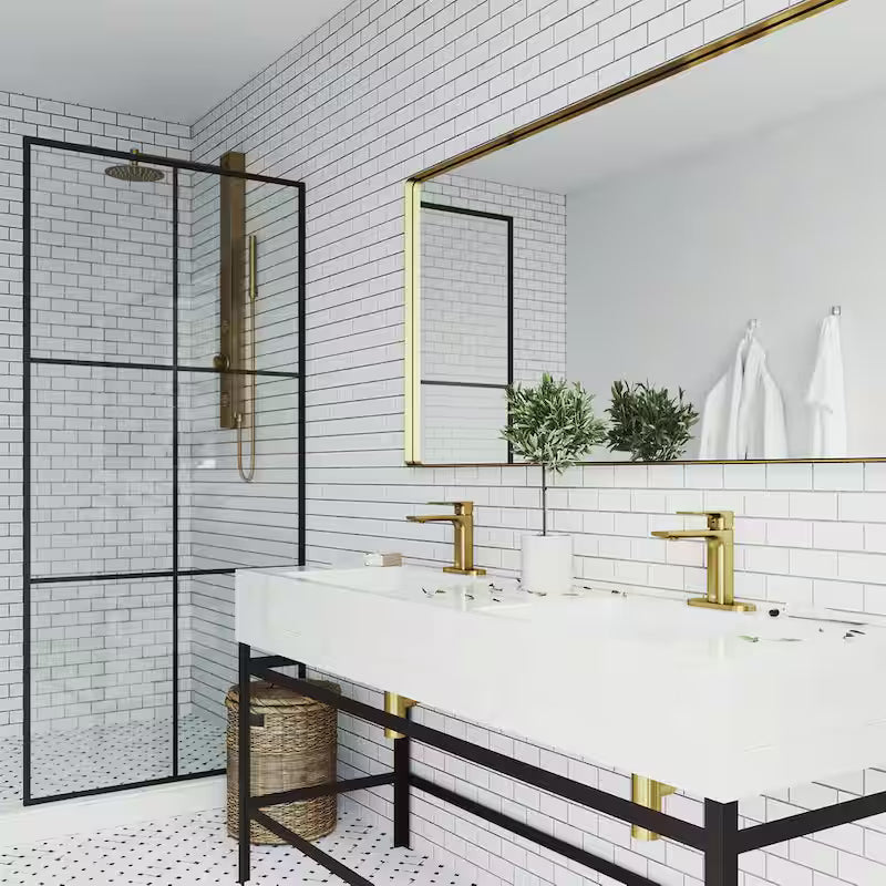 Single Handle Single-Hole Bathroom Faucet Matte Brushed Gold M132112