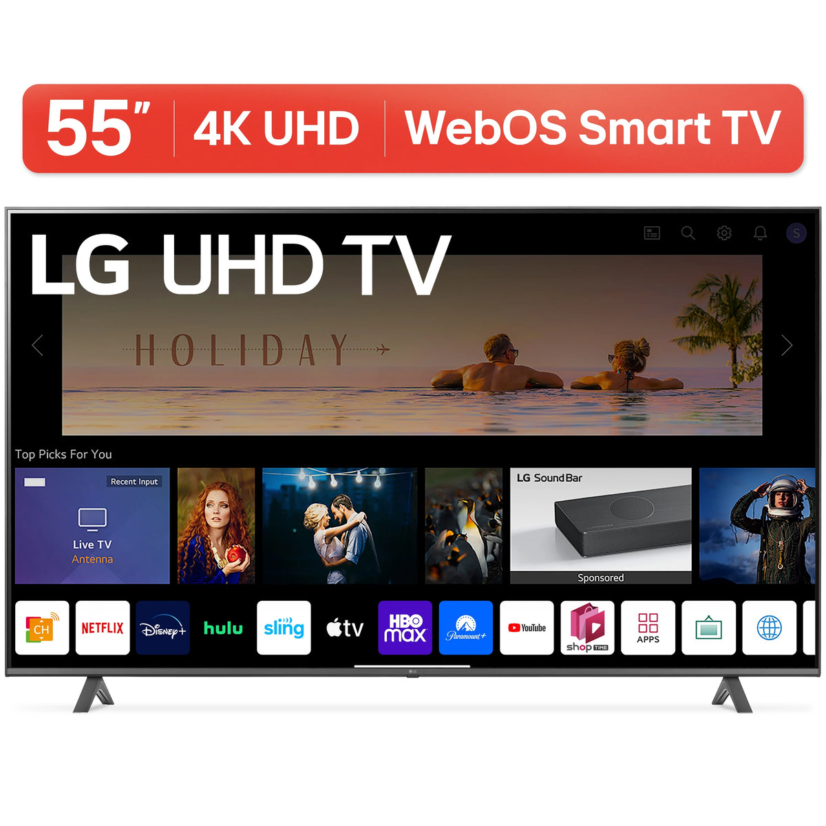 55” 4K UHD Smart TV A718