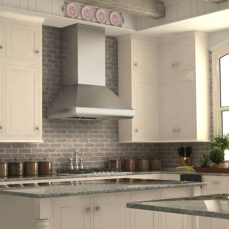 30 in. 500 CFM Convertible Wall Mount Range Hood in Stainless Steel R270