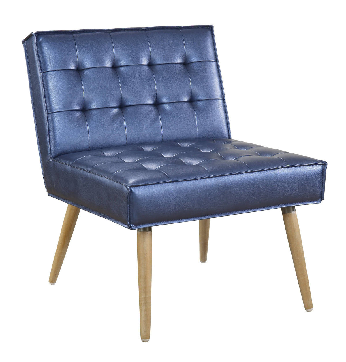 Blue Tufted Accent Chair S6249