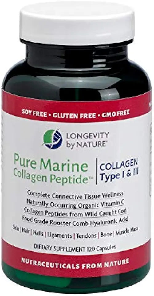 Marine Collagen Peptide 120 Capsules Dietary Supplement X762538