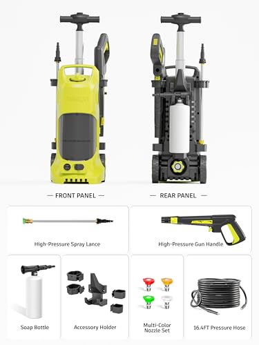 4800Psi 2.3Gpm Electric Pressure Washer with 4 Nozzles R7311