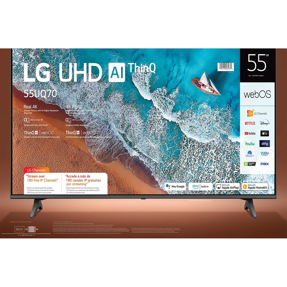 55” 4K UHD Smart TV A718