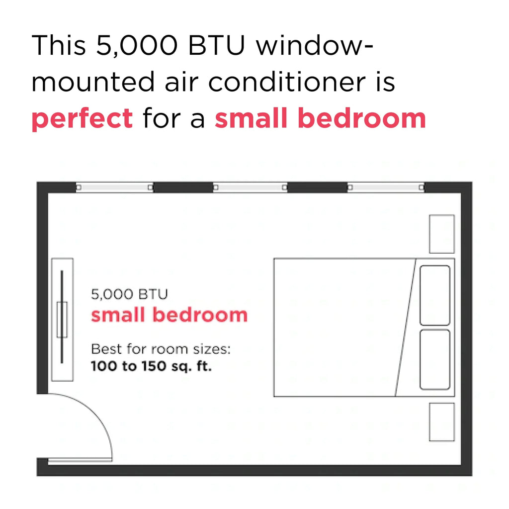 5,000 BTU Window Air Conditioner with Remote Control Y9831