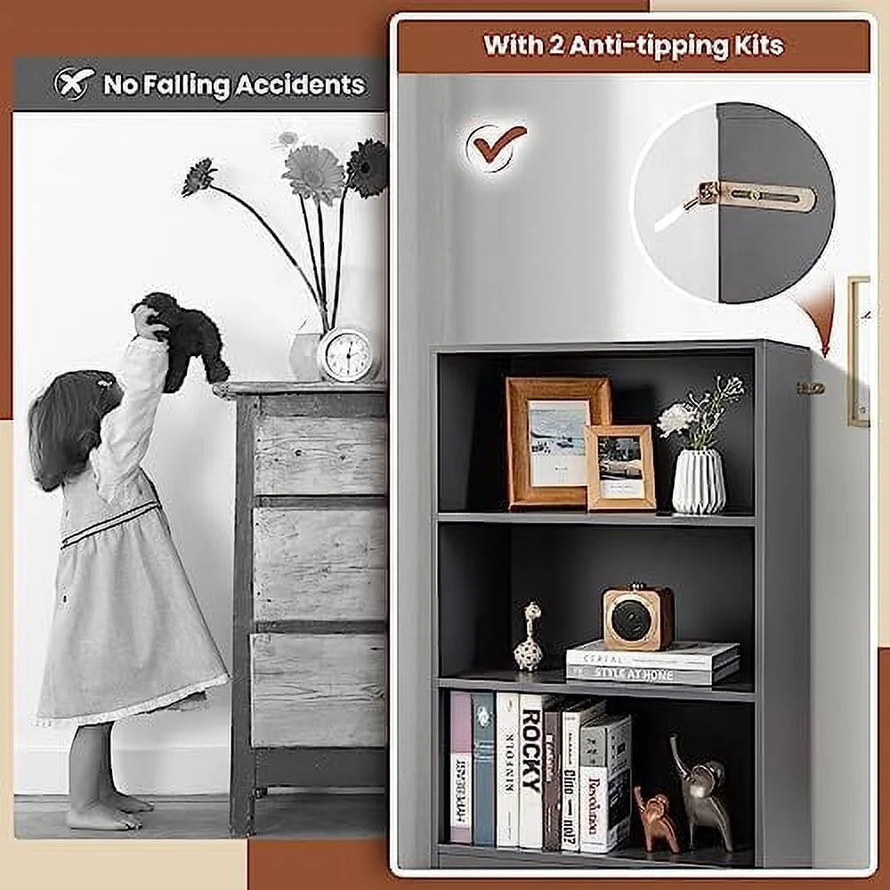 3 Cube Bookcase with Drawer S74944