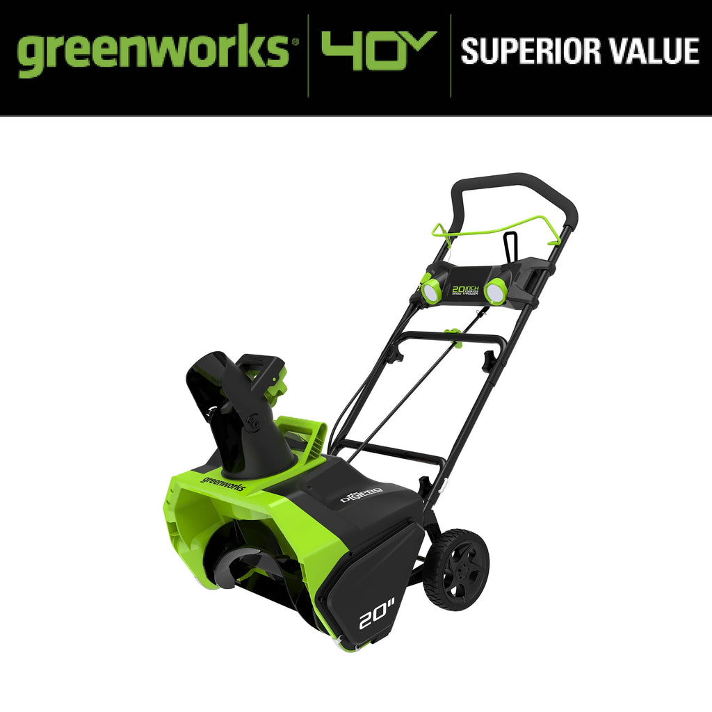 40V 20-inch Cordless Brushless Snow Blower with 4.0 Ah Battery and Charger H8436