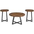 3-Piece Metal Wrap Coffee and End Table Set G90328