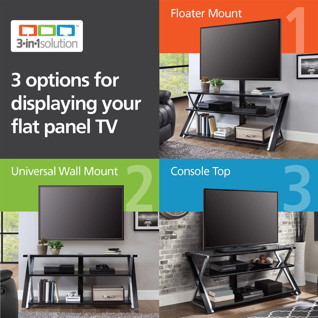 Black 3-in-1 Television Stand Y403416