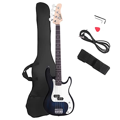 Red Full Size 4 String Electric Bass Guitar R328
