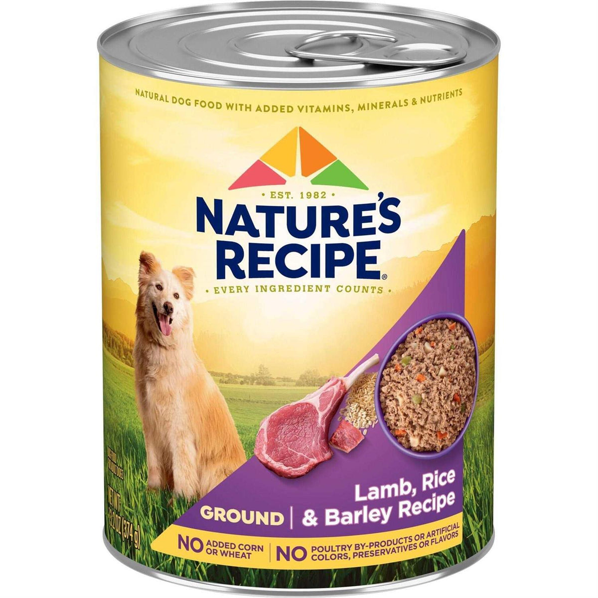 Lamb Rice & Barley Ground Canned Dog Food C4152