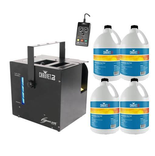 Water-Based Fog Machine with Remote and 4 Pack Fluid K391797