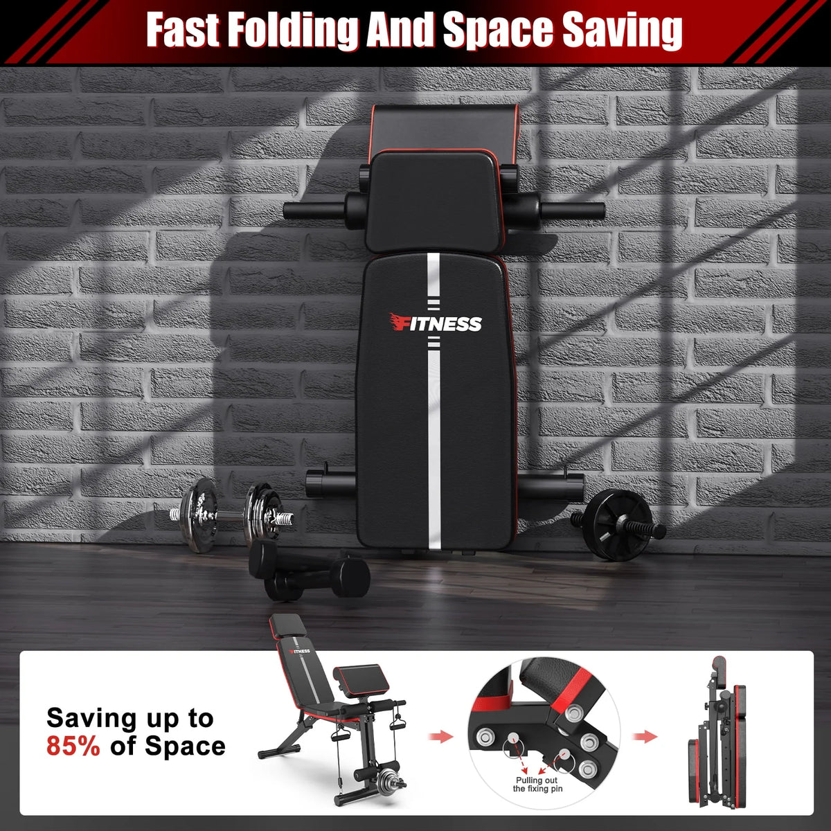 Adjustable Foldable Weight Bench H8382